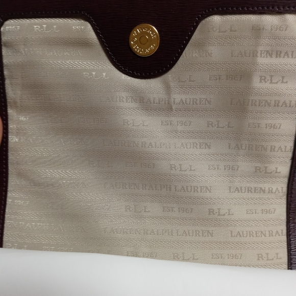 Ralph Lauren Burgundy Carmen Newberry Crossbody - Picture 5 of 6